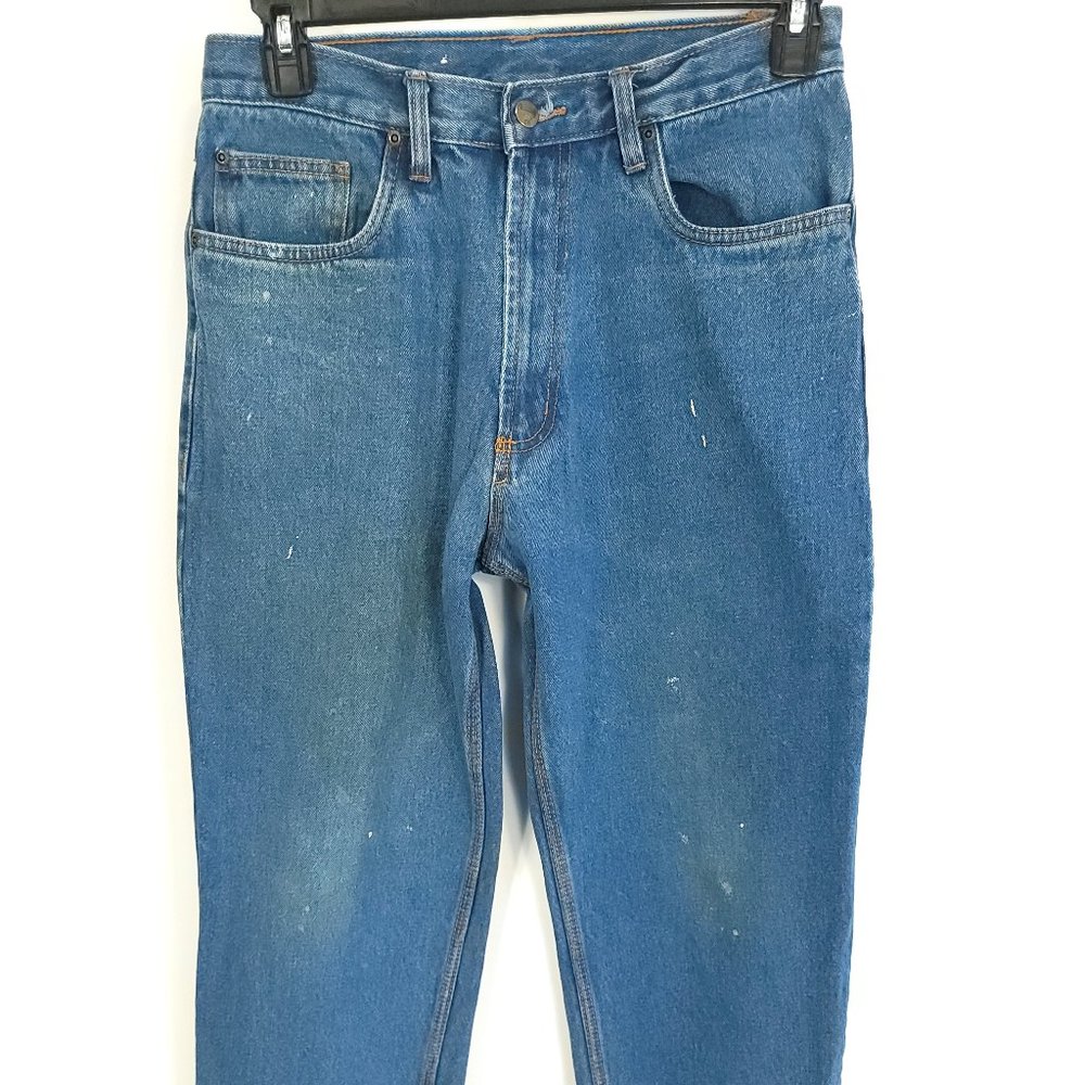 El Vaquero Jeans Men's 34x30 Blue Denim With Fade Distressed
